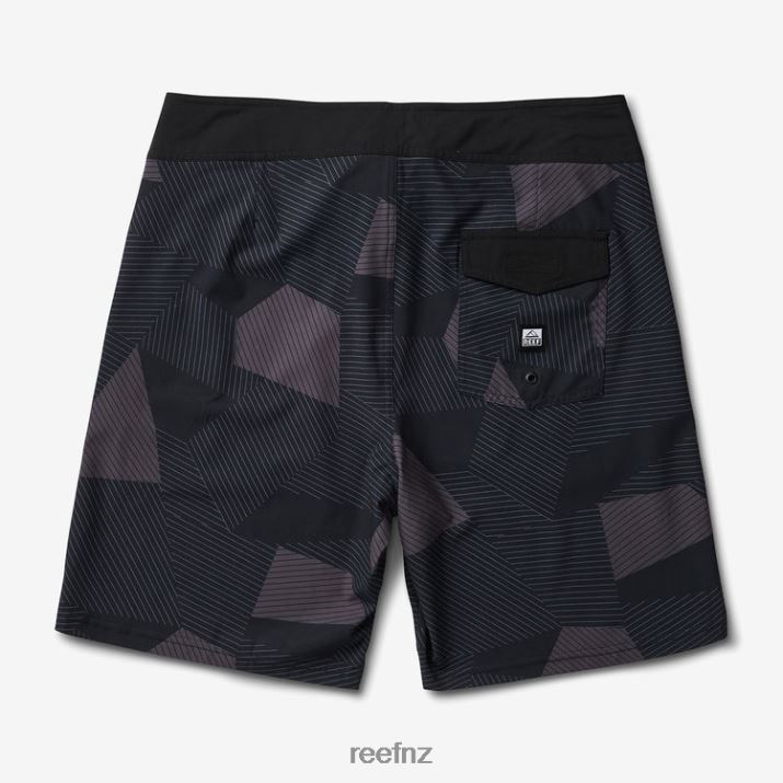 Reef NZ 62JVZ701 - Burman Board Short 19\" Men Caviar Reef