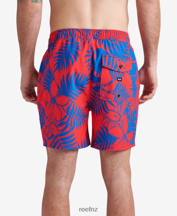 Reef NZ 62JVZ720 - Walton Board Short 19\" Men Hibiscus Reef