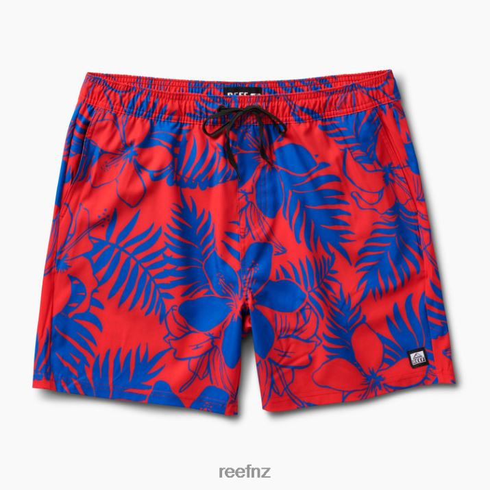 Reef NZ 62JVZ720 - Walton Board Short 19\" Men Hibiscus Reef
