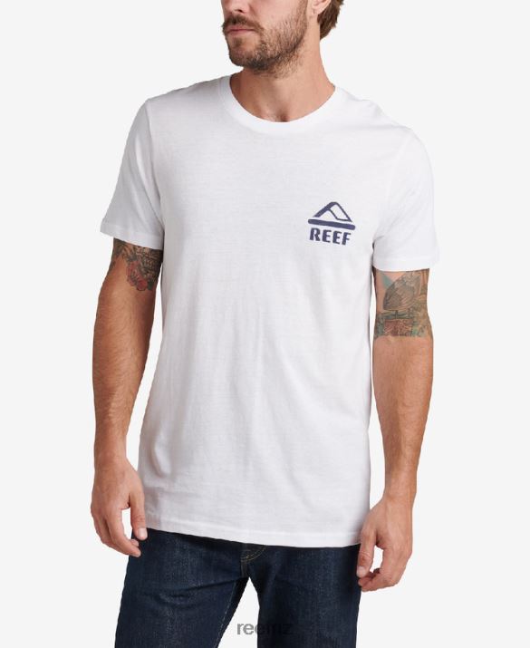 Reef NZ 62JVZ553 - Jamison Short Sleeve Tee Men Marshmallow Reef