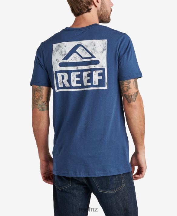 Reef NZ 62JVZ554 - Wellie Short Sleeve Tee Men Insignia Blue Reef
