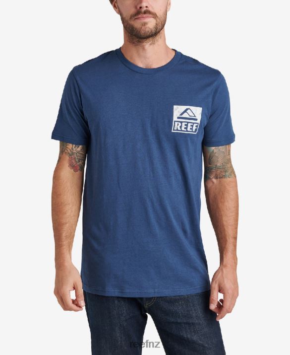 Reef NZ 62JVZ554 - Wellie Short Sleeve Tee Men Insignia Blue Reef