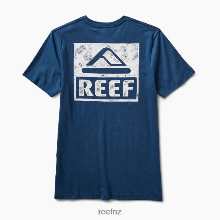 Reef NZ 62JVZ554 - Wellie Short Sleeve Tee Men Insignia Blue Reef