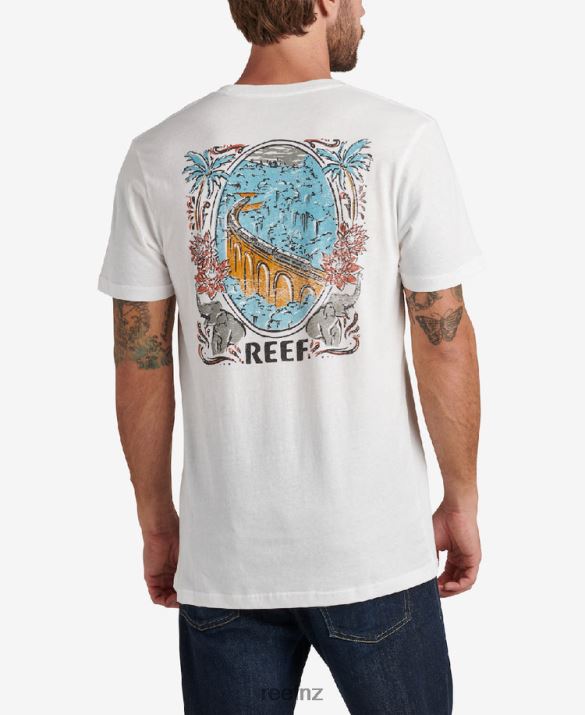 Reef NZ 62JVZ555 - Venturing Short Sleeve Tee Men Marshmallow Reef