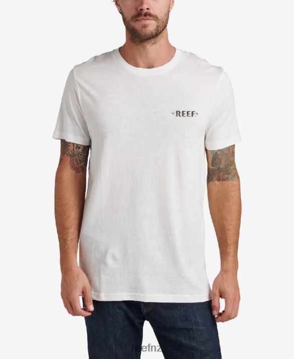 Reef NZ 62JVZ555 - Venturing Short Sleeve Tee Men Marshmallow Reef