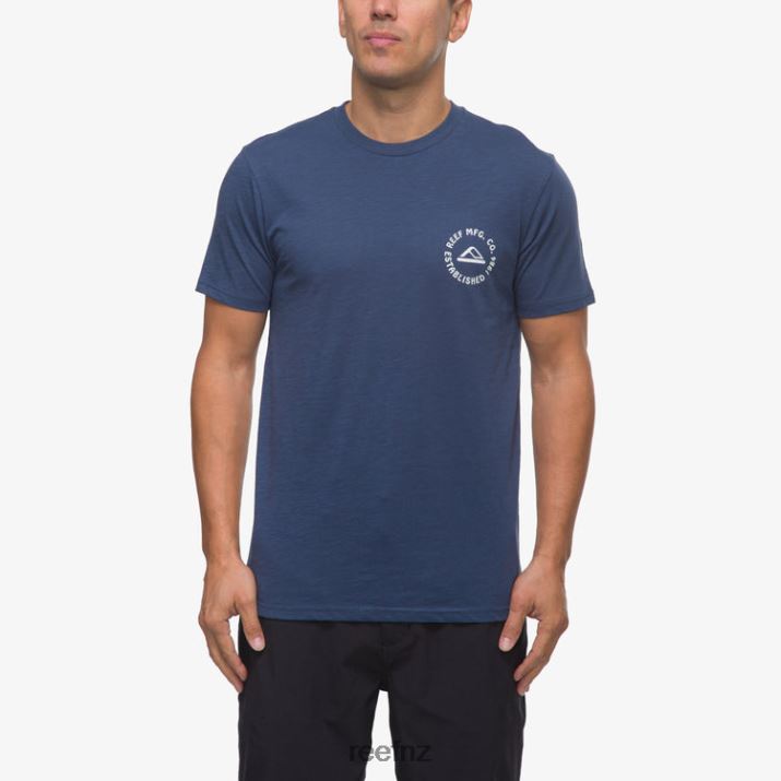 Reef NZ 62JVZ556 - Court Short Sleeve Tee Men Insigna Blue Reef
