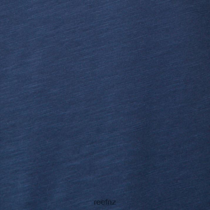 Reef NZ 62JVZ556 - Court Short Sleeve Tee Men Insigna Blue Reef