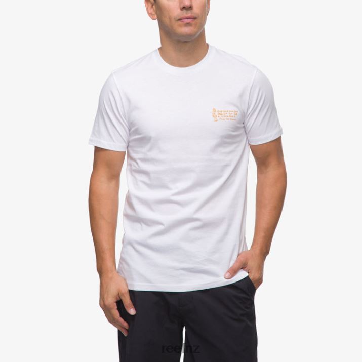Reef NZ 62JVZ559 - Island Girl Short Sleeve Tee Men Bright White Reef
