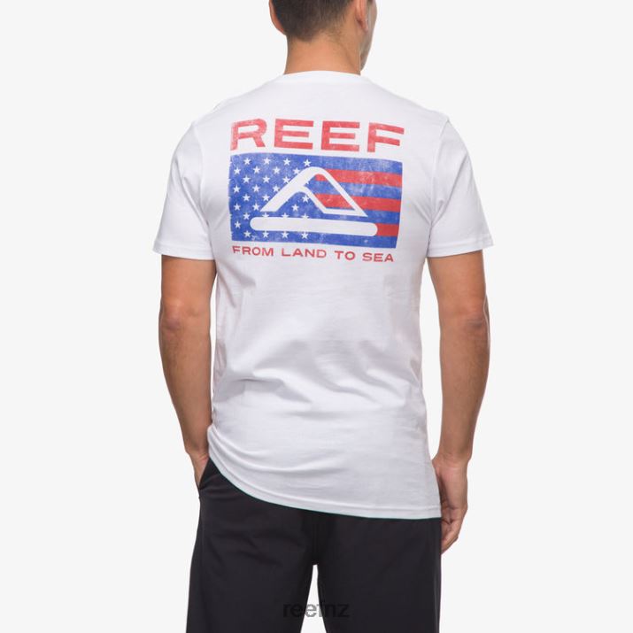 Reef NZ 62JVZ564 - Beverly Short Sleeve Tee Men Bright White Reef
