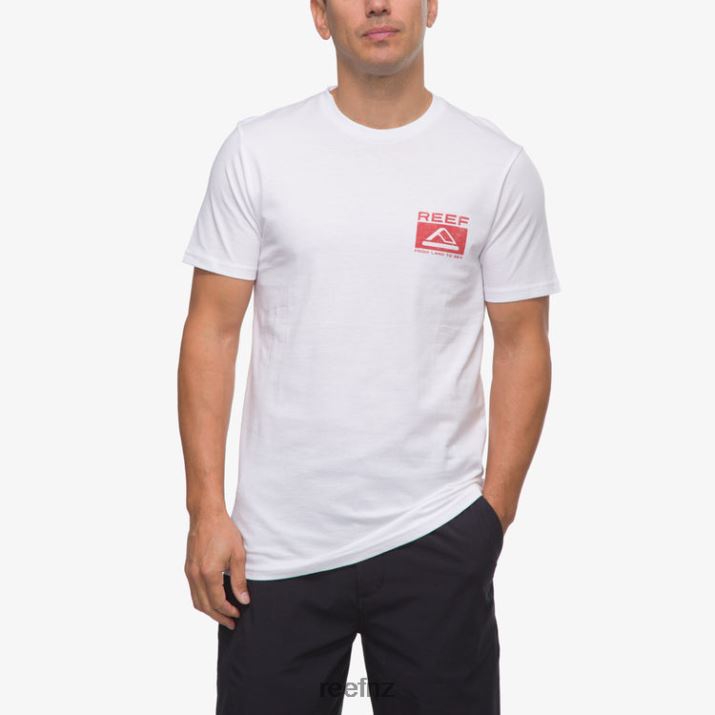 Reef NZ 62JVZ564 - Beverly Short Sleeve Tee Men Bright White Reef