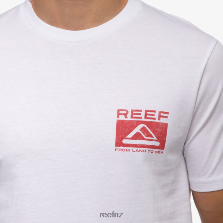 Reef NZ 62JVZ564 - Beverly Short Sleeve Tee Men Bright White Reef
