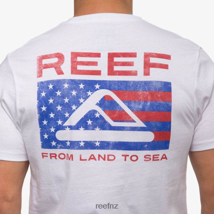 Reef NZ 62JVZ564 - Beverly Short Sleeve Tee Men Bright White Reef
