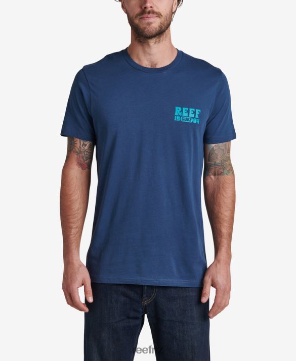 Reef NZ 62JVZ565 - Carland Short Sleeve Tee Men Insignia Blue Reef