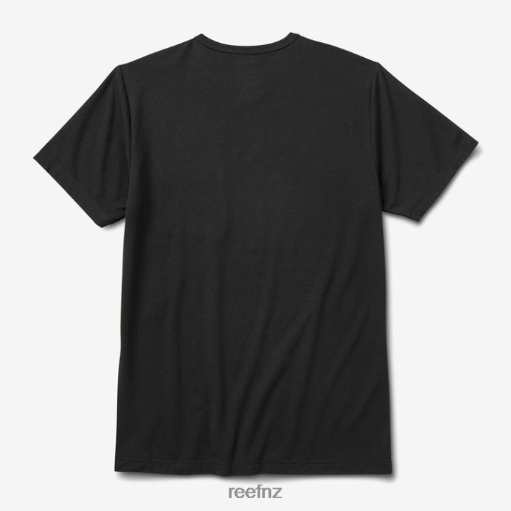 Reef NZ 62JVZ569 - Smith Short Sleeve Pocket Knit Tee Men Caviar Reef