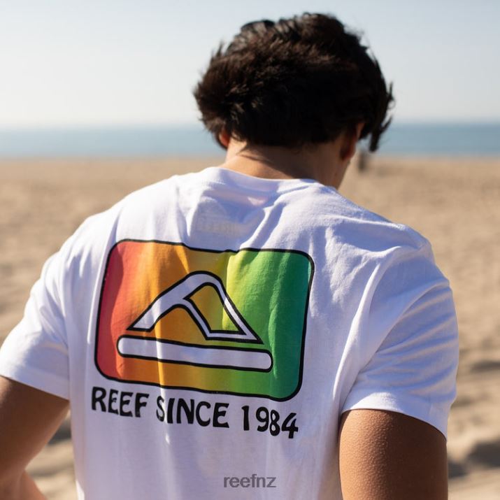 Reef NZ 62JVZ570 - Cardwick Short Sleeve Tee Men Bright White Reef