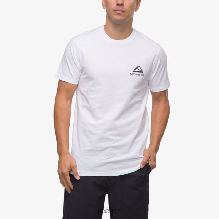 Reef NZ 62JVZ570 - Cardwick Short Sleeve Tee Men Bright White Reef