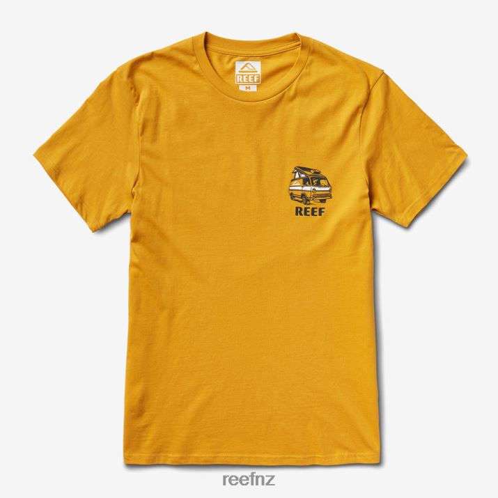 Reef NZ 62JVZ577 - Popup Short Sleeve Tee Men Mineral Yellow Reef