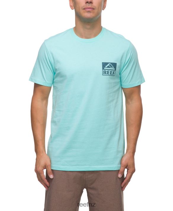 Reef NZ 62JVZ578 - Wellie Short Sleeve Tee Men Aruba Blue Reef