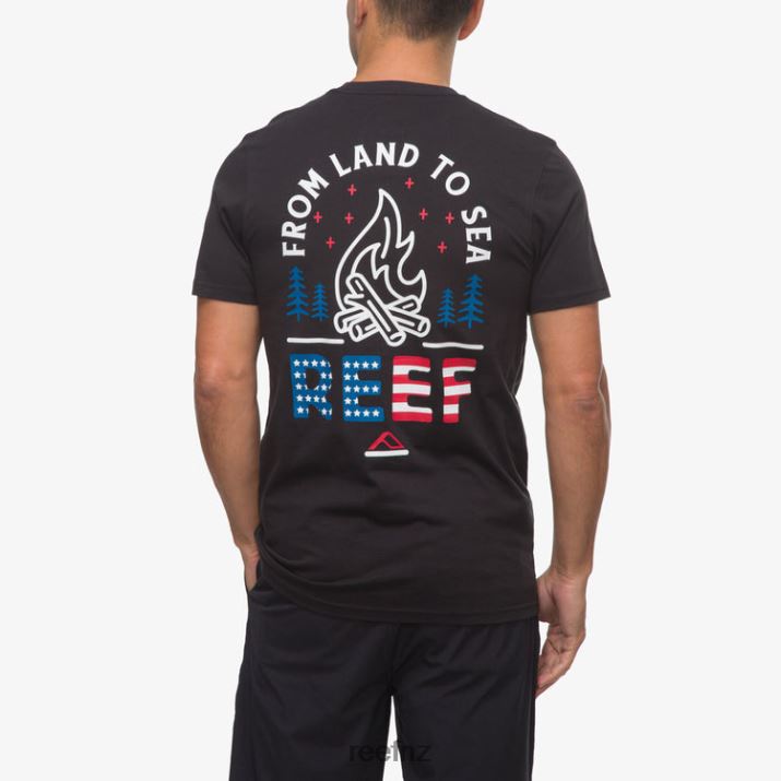 Reef NZ 62JVZ580 - Boom Boom Short Sleeve Tee Men Caviar Reef
