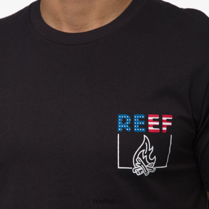 Reef NZ 62JVZ580 - Boom Boom Short Sleeve Tee Men Caviar Reef