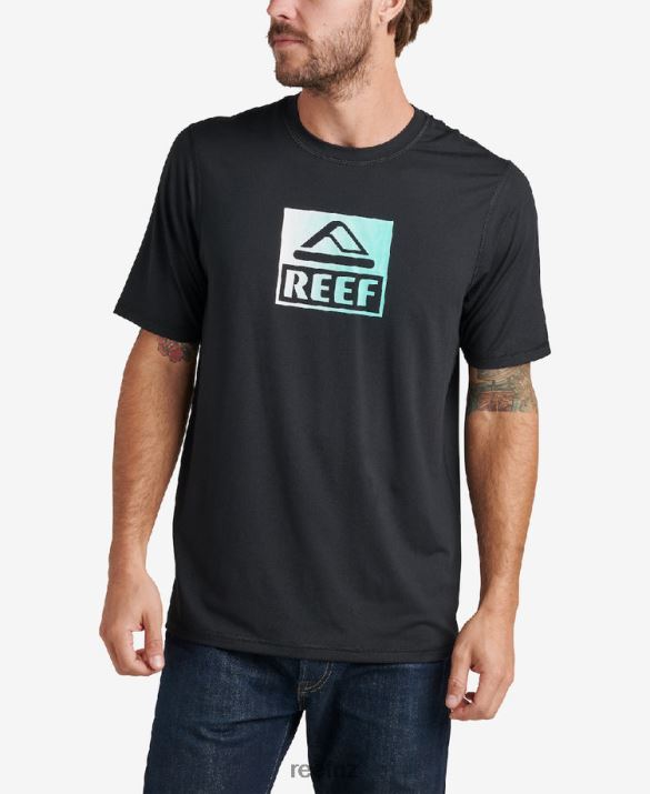 Reef NZ 62JVZ582 - Rodeo Short Sleeve Loose Fit Rash Guard Tee Men Caviar Reef