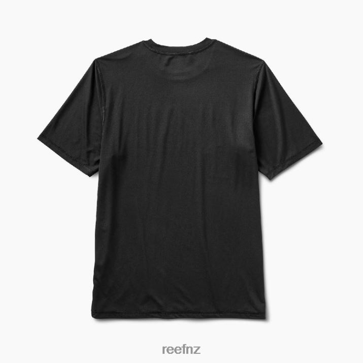 Reef NZ 62JVZ582 - Rodeo Short Sleeve Loose Fit Rash Guard Tee Men Caviar Reef
