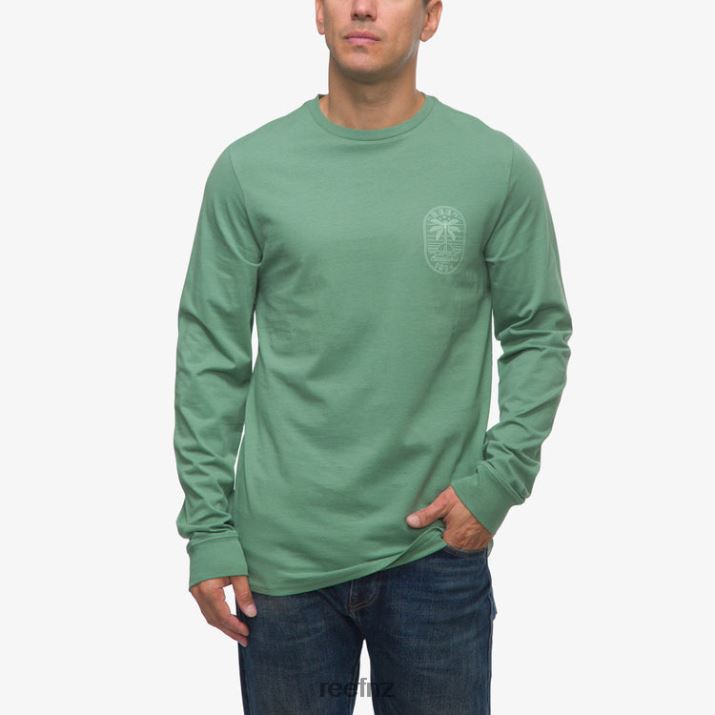Reef NZ 62JVZ584 - Paradise Long Sleeve Tee Men Dark Ivy Reef