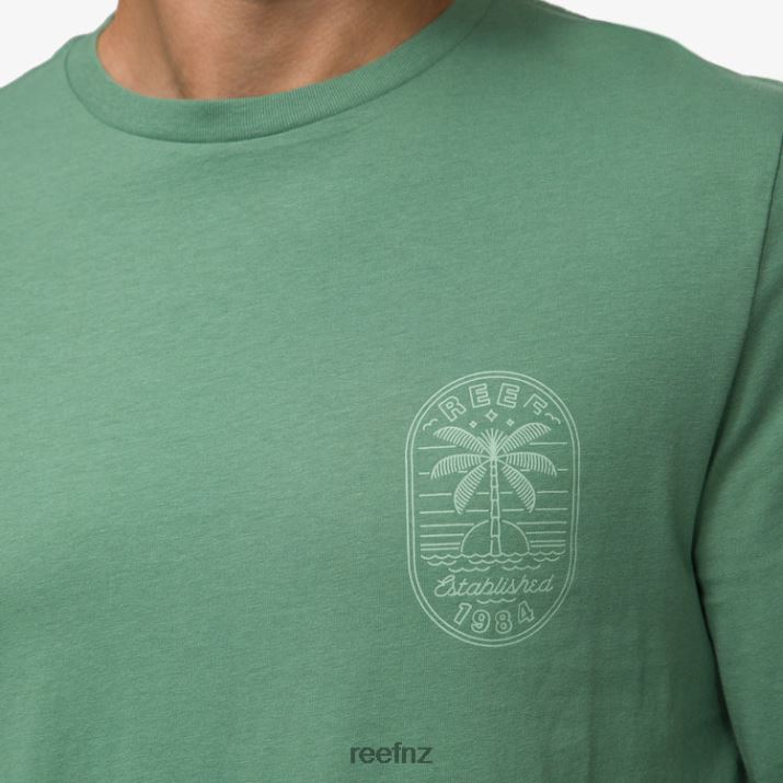 Reef NZ 62JVZ584 - Paradise Long Sleeve Tee Men Dark Ivy Reef