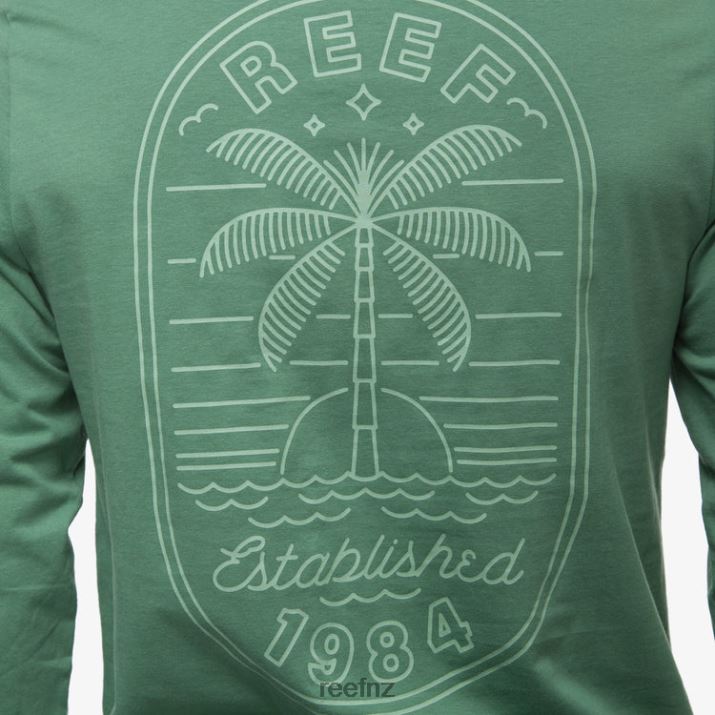 Reef NZ 62JVZ584 - Paradise Long Sleeve Tee Men Dark Ivy Reef