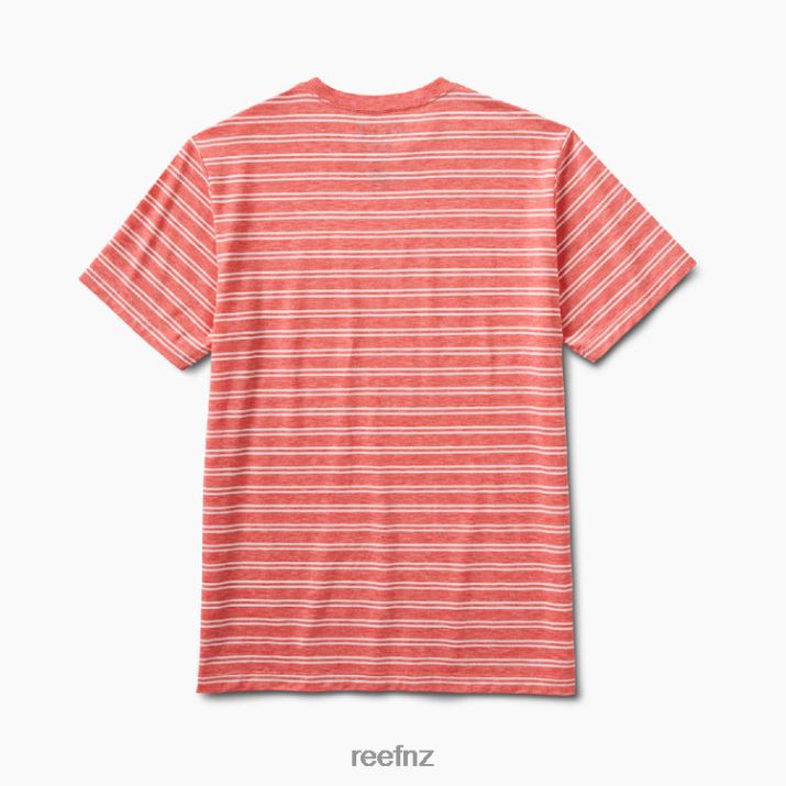Reef NZ 62JVZ585 - Sutter Short Sleeve Knit Tee Men Hibiscus Reef