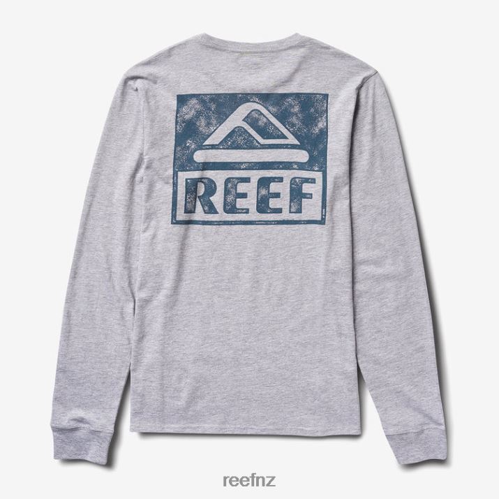 Reef NZ 62JVZ586 - Wellie Long Sleeve Tee Men Heather Grey Reef