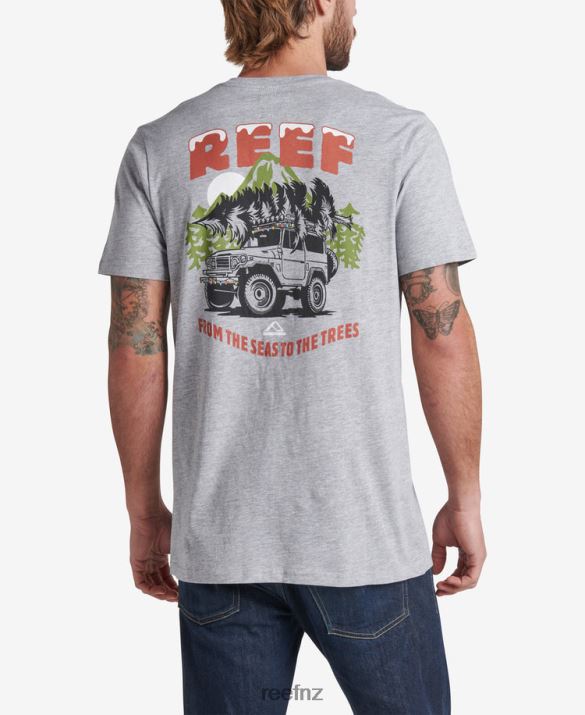 Reef NZ 62JVZ587 - Timber Short Sleeve Tee Men Heather Grey Reef