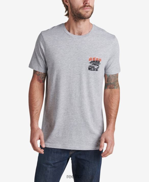 Reef NZ 62JVZ587 - Timber Short Sleeve Tee Men Heather Grey Reef