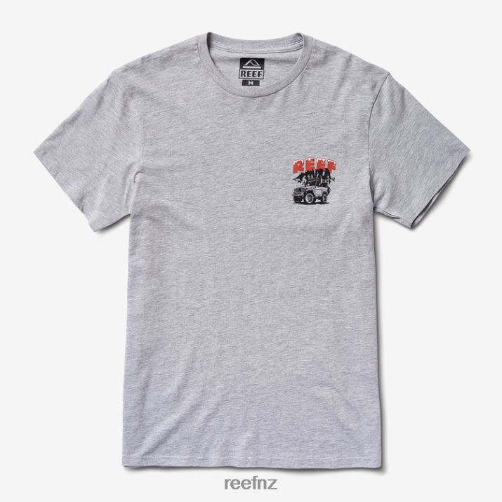 Reef NZ 62JVZ587 - Timber Short Sleeve Tee Men Heather Grey Reef