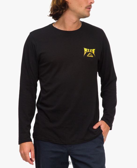 Reef NZ 62JVZ589 - Carson Recyclo Long Sleeve Tee Men Black Reef