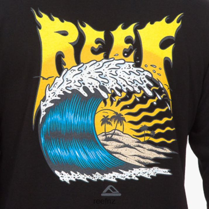 Reef NZ 62JVZ589 - Carson Recyclo Long Sleeve Tee Men Black Reef