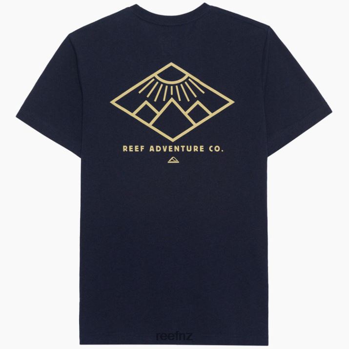 Reef NZ 62JVZ591 - Peaks Recyclo Short Sleeve Tee Men Navy Reef