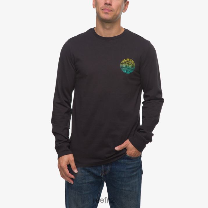 Reef NZ 62JVZ594 - Bowl Long Sleeve Tee Men Caviar Reef