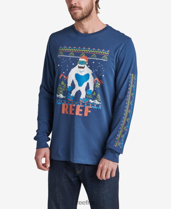 Reef NZ 62JVZ595 - Party Animal Long Sleeve Tee Men Insignia Blue Reef