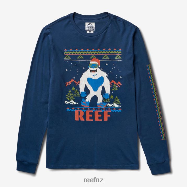 Reef NZ 62JVZ595 - Party Animal Long Sleeve Tee Men Insignia Blue Reef