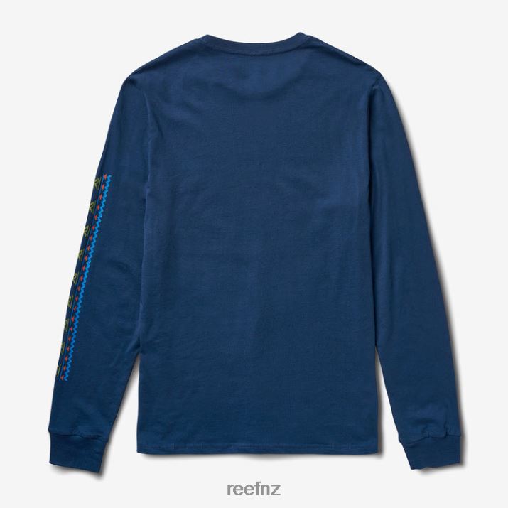Reef NZ 62JVZ595 - Party Animal Long Sleeve Tee Men Insignia Blue Reef