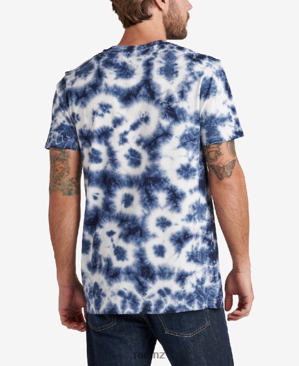 Reef NZ 62JVZ596 - Measure Short Sleeve Tee Men Insignia Blue Cloud Reef