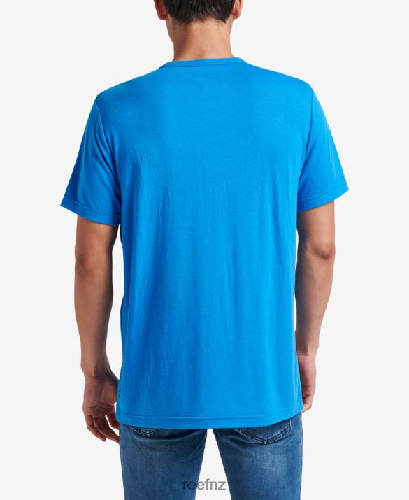 Reef NZ 62JVZ598 - Smith Short Sleeve Pocket Knit Tee Men French Blue Reef
