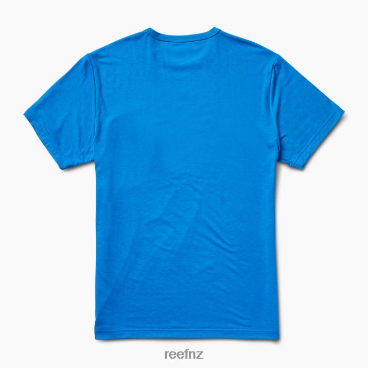 Reef NZ 62JVZ598 - Smith Short Sleeve Pocket Knit Tee Men French Blue Reef