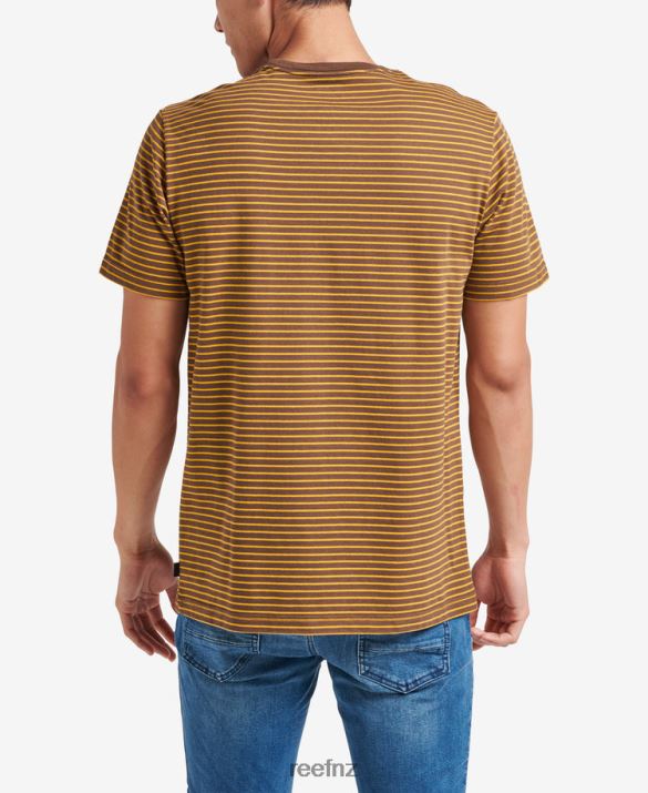 Reef NZ 62JVZ600 - Rumson Short Sleeve Stripe Tee Men Rain Drum Reef