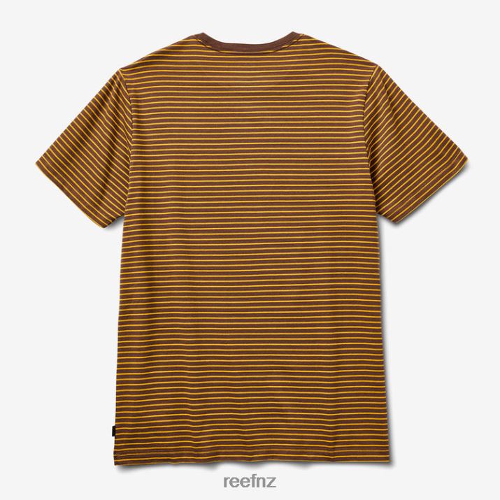 Reef NZ 62JVZ600 - Rumson Short Sleeve Stripe Tee Men Rain Drum Reef
