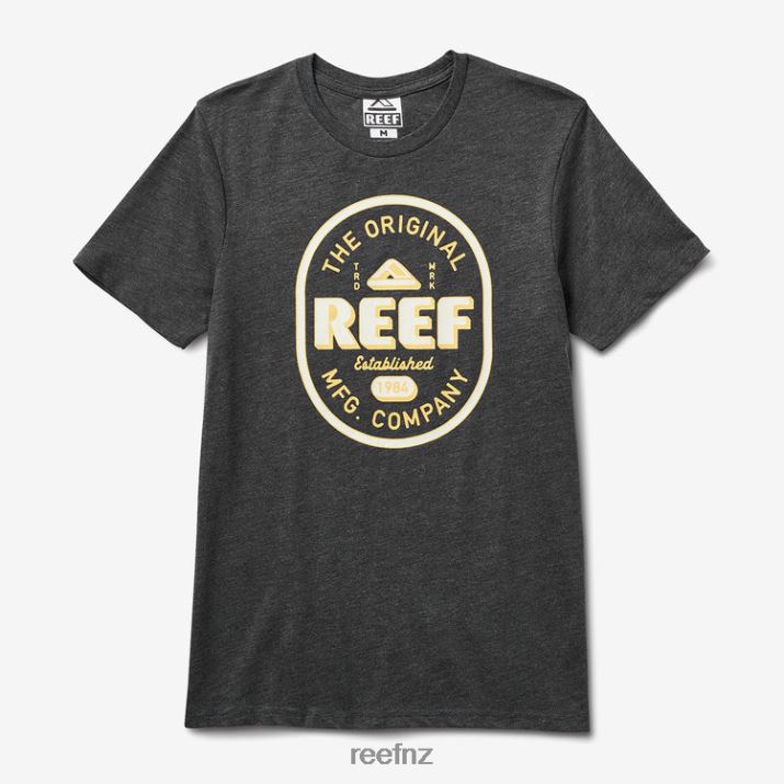 Reef NZ 62JVZ601 - Clark Slub Short Sleeve Tee Men Charcoal Hthr Reef