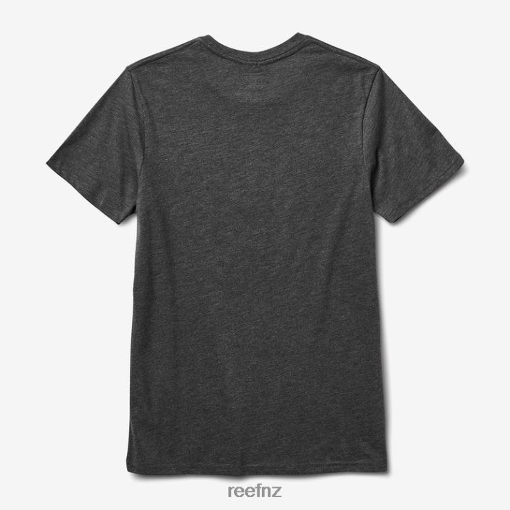 Reef NZ 62JVZ601 - Clark Slub Short Sleeve Tee Men Charcoal Hthr Reef