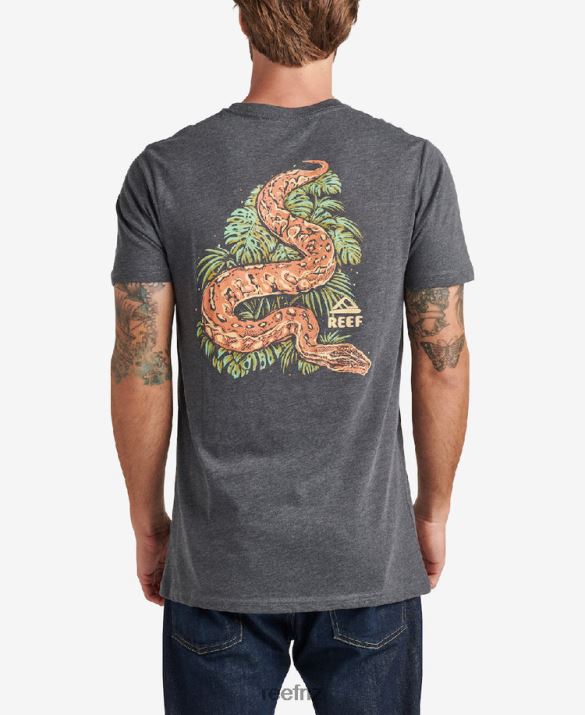 Reef NZ 62JVZ606 - Abra Short Sleeve Tee Men Heather Charcoal Reef