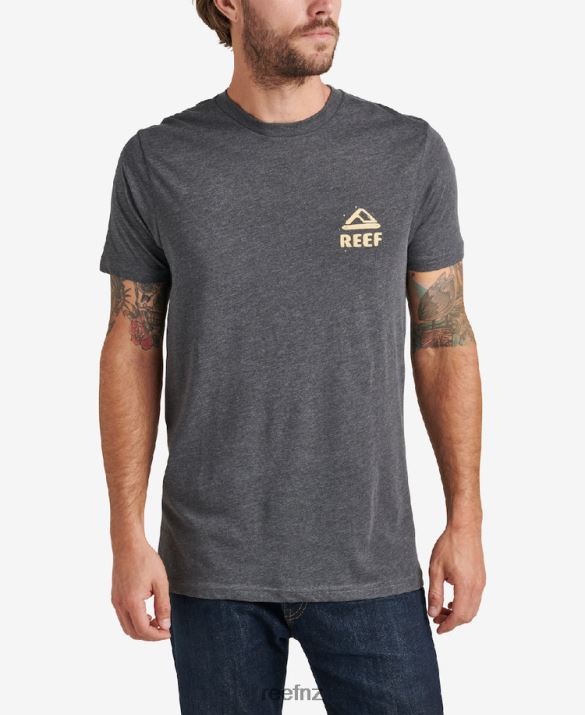 Reef NZ 62JVZ606 - Abra Short Sleeve Tee Men Heather Charcoal Reef